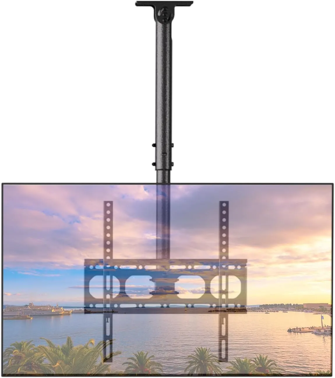 LED Ceiling Mount Kit 26" To 60" | Height Adjustable view 2